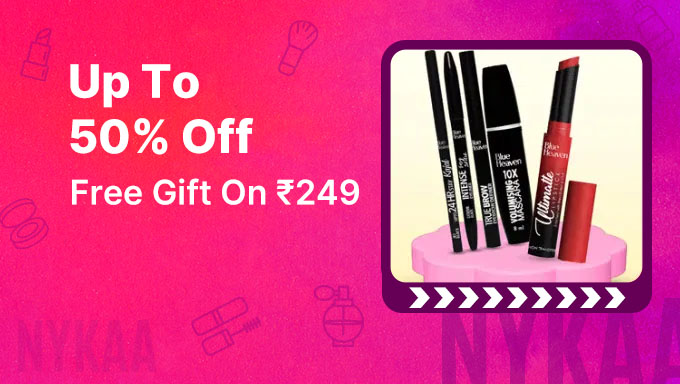 Blue Heaven Makeup | Up to 50% Off + Free Gift on Orders ₹249 & Above
