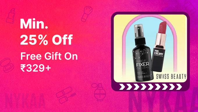 Swiss Beauty Makeup | Min 25% Off + Free Gift on Orders ₹329+