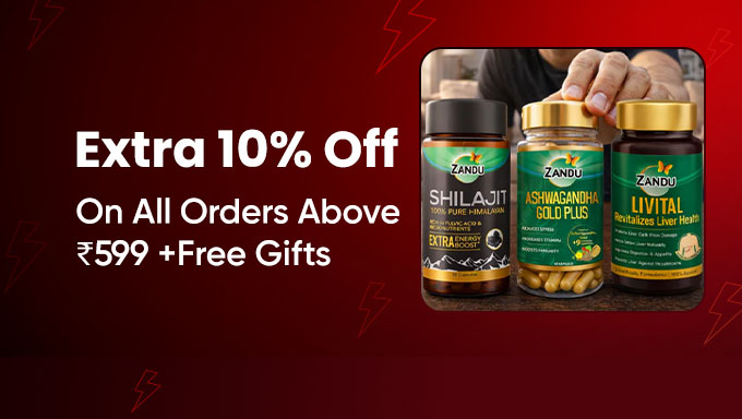 Zandu Health Boost | Extra 10% Off + Free Gifts on ₹599+