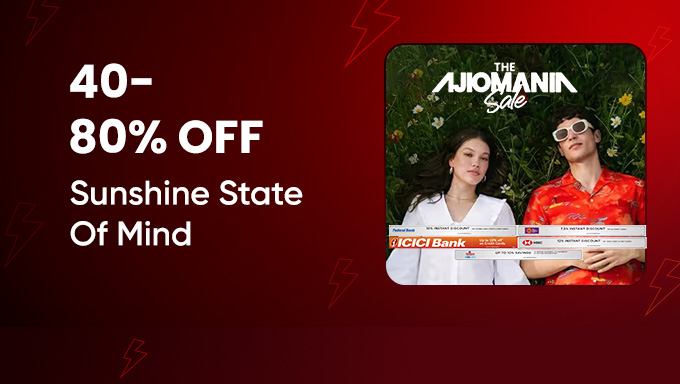 AJIO Mania Sale | 40–80% Off on Fashion for Men & Women + Bank Offers