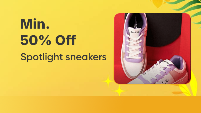 Sneaker Spotlight | Min 50% Off on Trendy Styles
