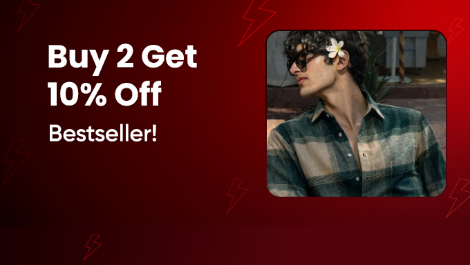 Campus Sutra Bestseller Styles | Buy 2 Get 10% Off on Shirts & Casual Wear
