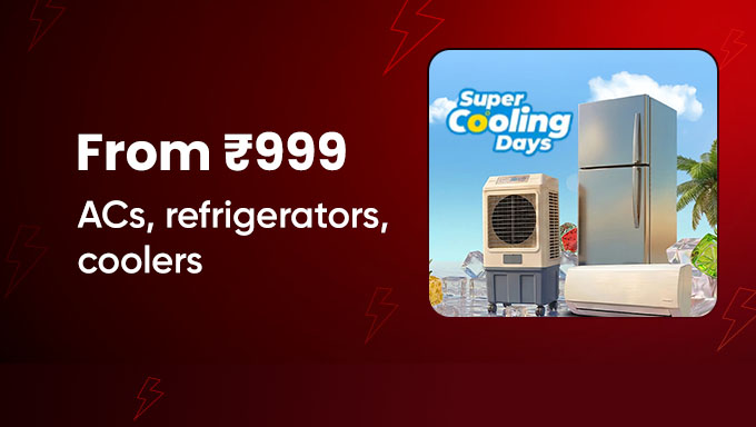 Flipkart Super Cooling Days | ACs, Coolers & Refrigerators Starting from ₹999