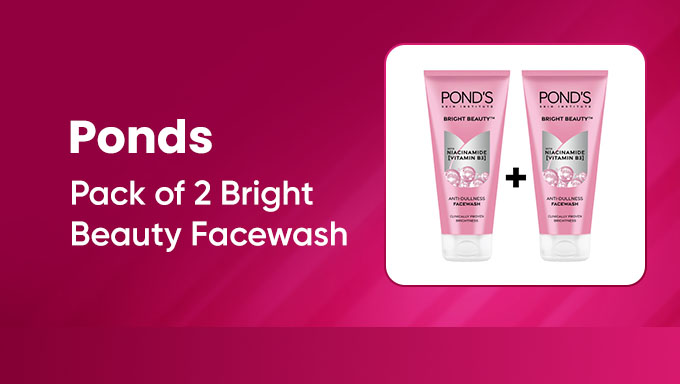 Pond’s Bright Beauty Facewash Pack Of 2 | Niacinamide Face Cleanser Combo