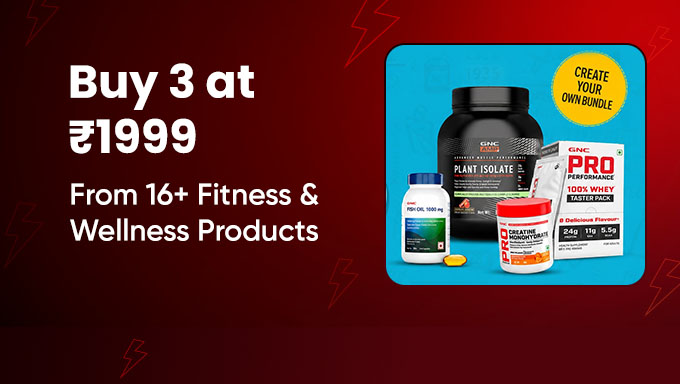 GNC Wellness Deals | Buy Any 3 At ₹1999 + Extra 5% Off