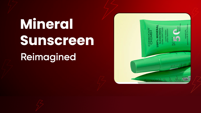 Conscious Chemist Mineral Sunscreen | SPF 50 Protection For Sensitive Skin