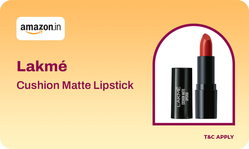 Lakmé Cushion Matte Lipstick | Smooth Matte Color That Lasts