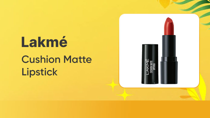 Lakmé Cushion Matte Lipstick | Smooth Matte Color That Lasts