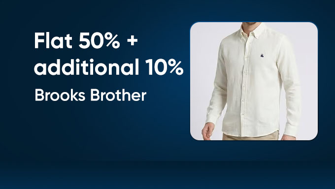Brooks Brothers | Flat 50% Off + Extra 10% Off