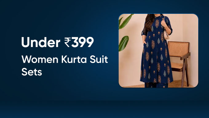Women's Kurta Suit Sets | Elegant Picks Under ₹399