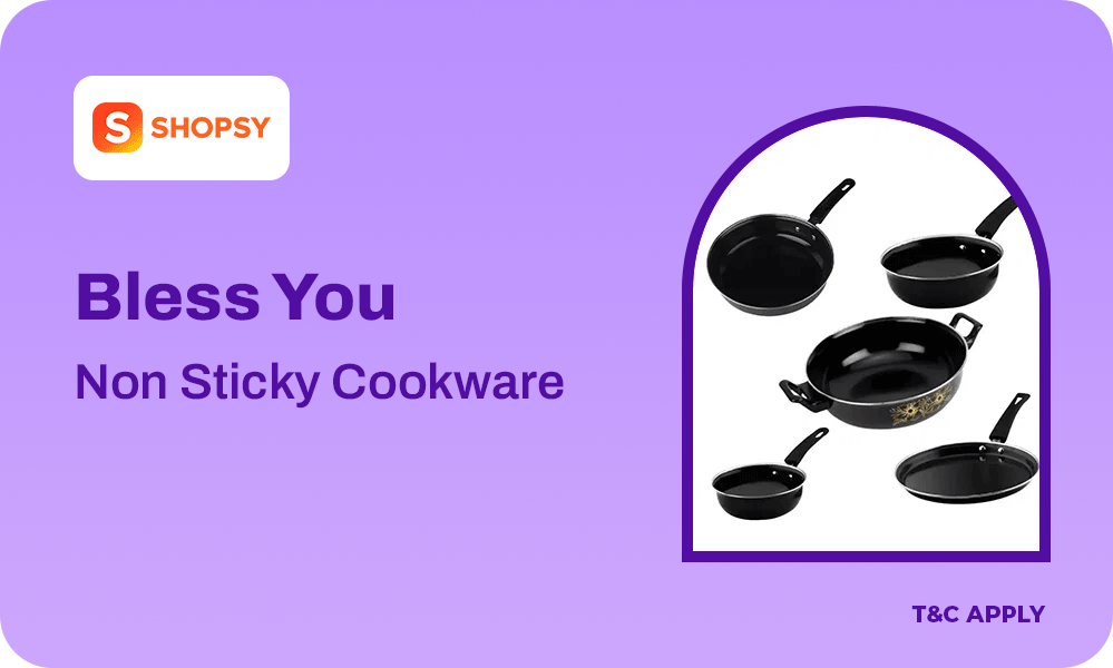 Buy BlessYou Non sticky Cookware (Pack of 6 Pcs) 