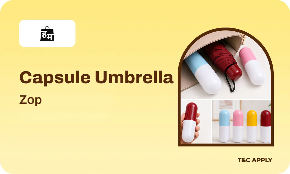 Capsule Folding Travel Umbrella