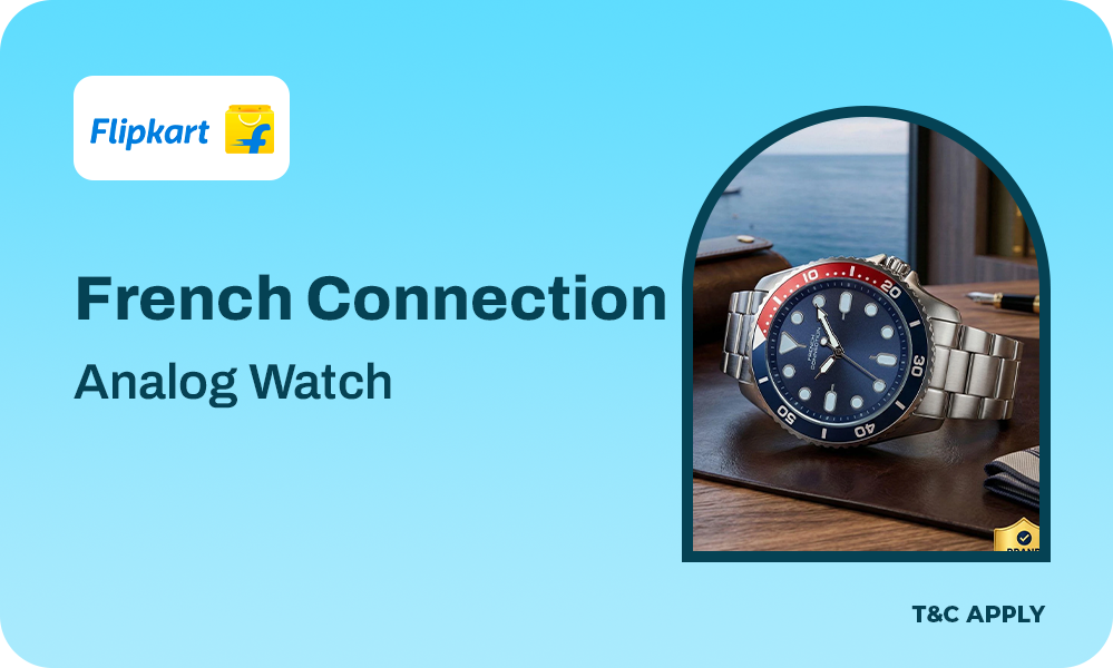 French Connection Stylish Combination of Bracelet Analog Watch