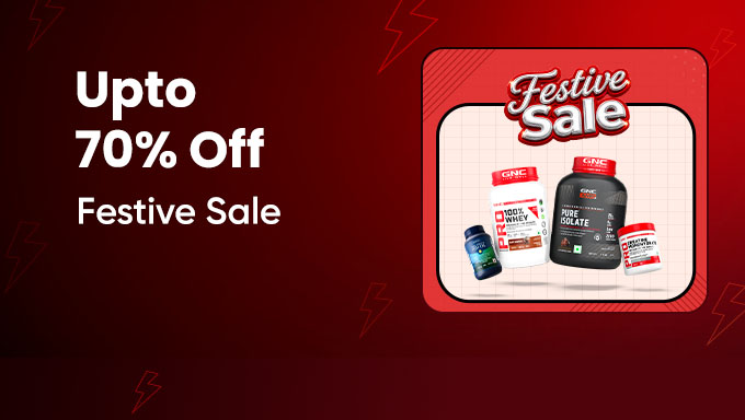 Upto 70% OFF on your favourite GNC products!