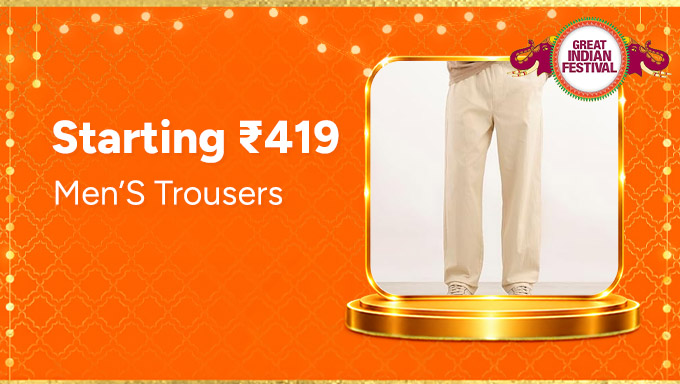 Trousers | Smart & Casual Styles from ₹419