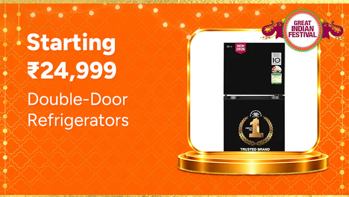 Double-Door Refrigerators | Spacious Models From ₹24,999