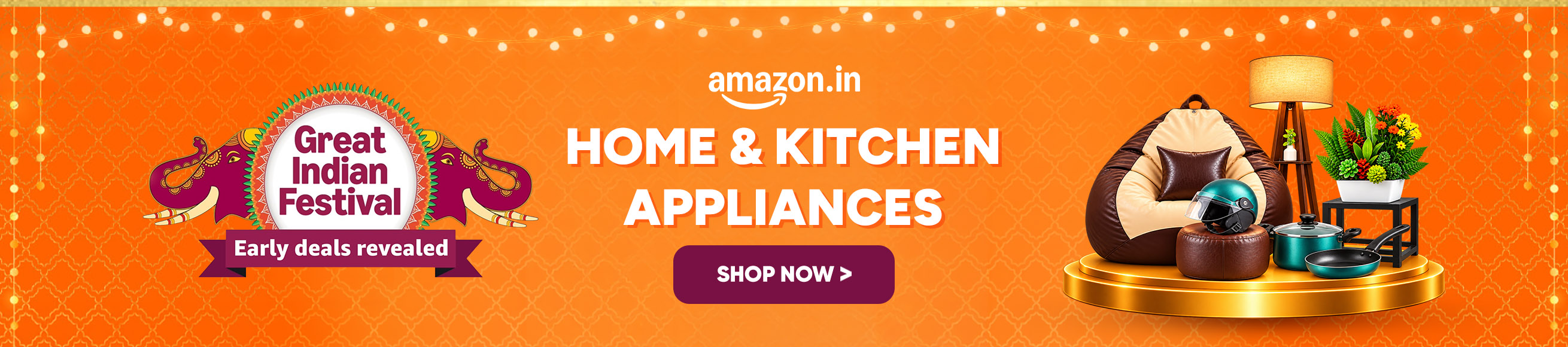 Amazon GREAT INDIAN FESTIVAL Offers on Home & kitchen furniture products list