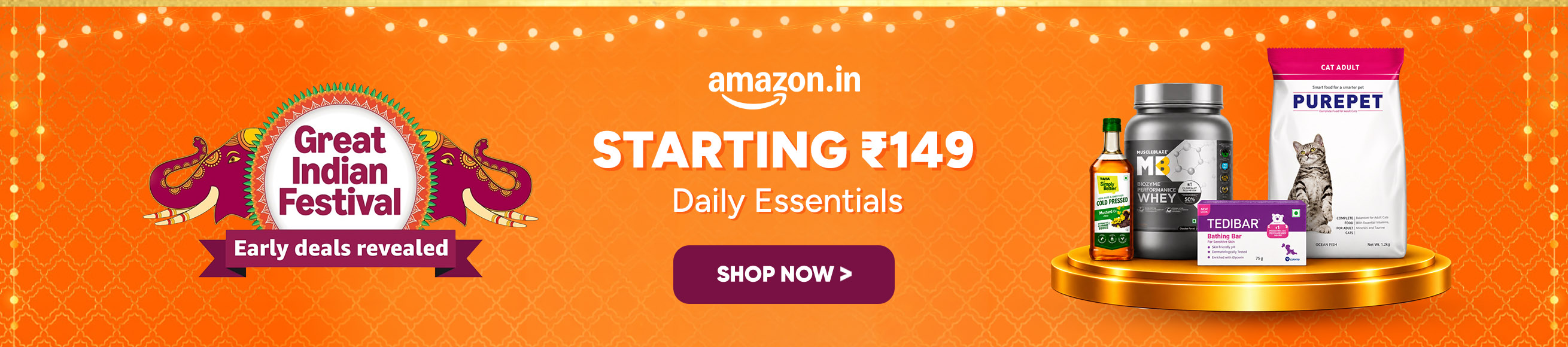 Amazon GREAT INDIAN FESTIVAL Offers on Beauty & Luxury Beauty