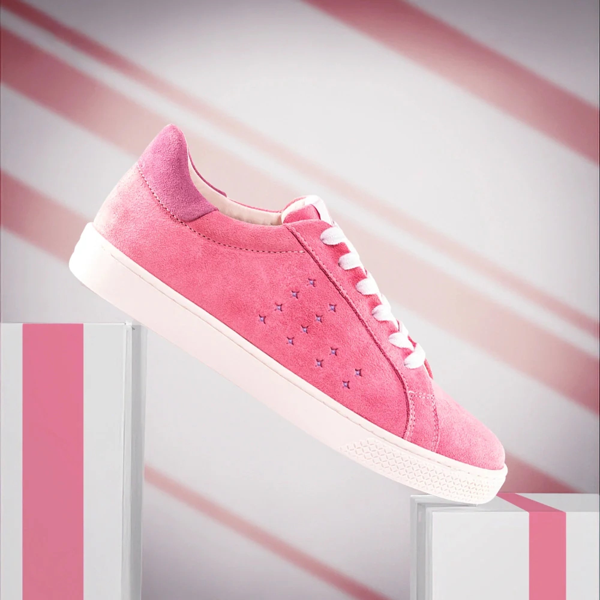 Lazo Halo Sneaker with Tongue Graphic -Cosmic Pink/Nebula Purple