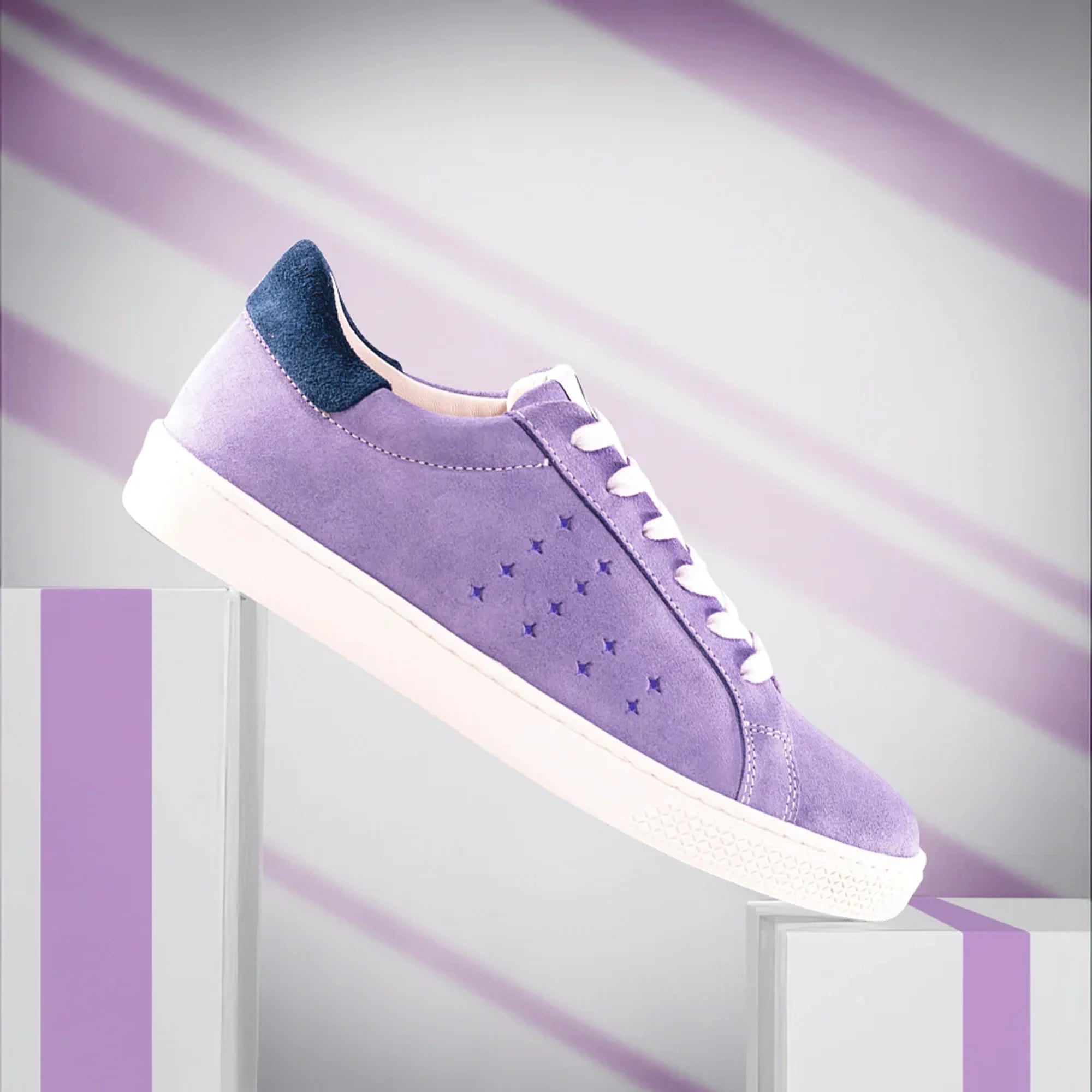 Lazo Halo Sneaker with Tongue Graphic - Galaxy Purple/Lolite Blue