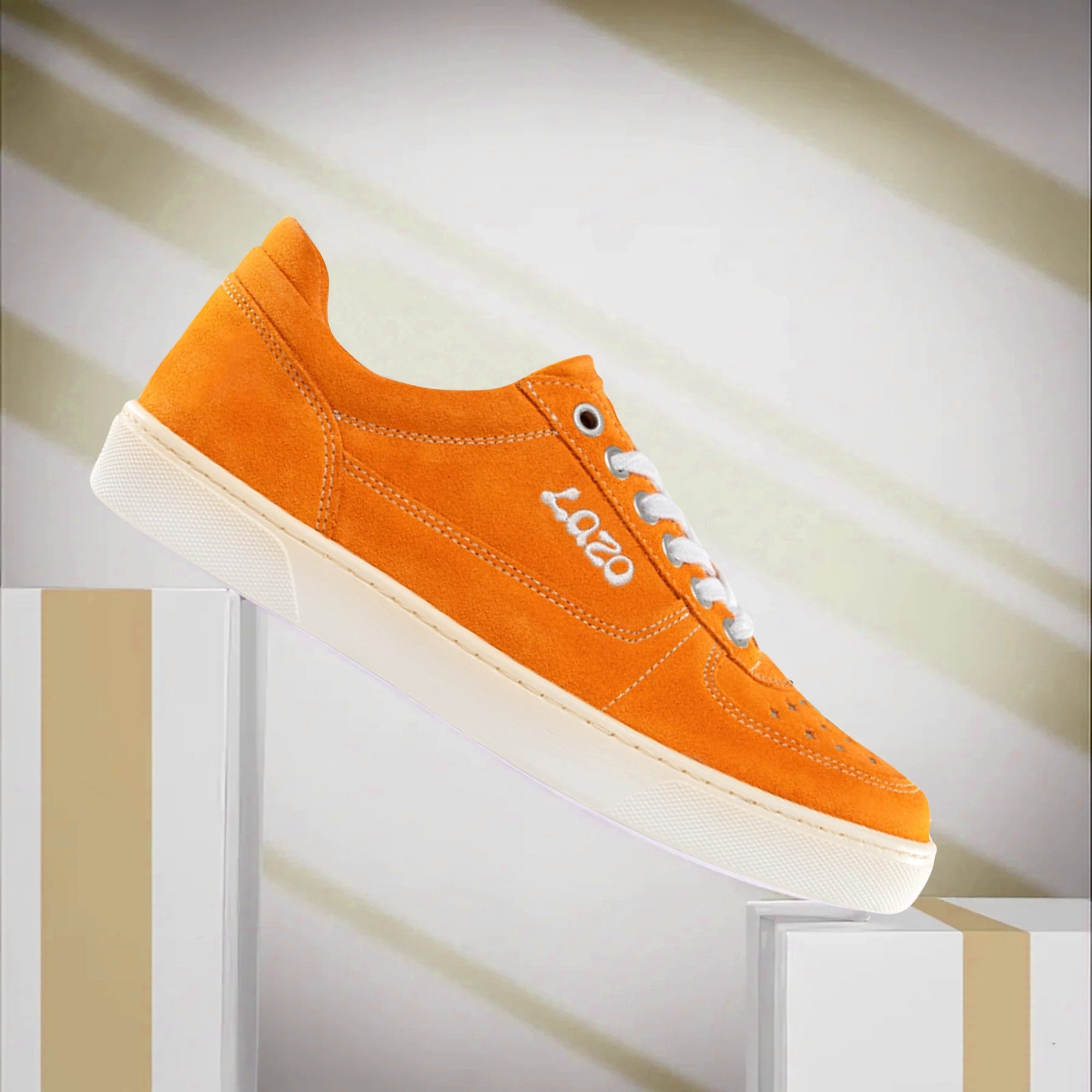 Lazo Hypernova Sneakers with Tongue Graphic - Sunstone Orange