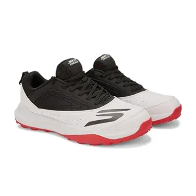 Skechers WBRD 214205ID Cricket Turf Shoes - White Black Red - DOD