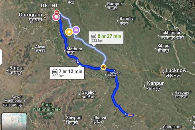 Bundelkhand Expressway Route Map