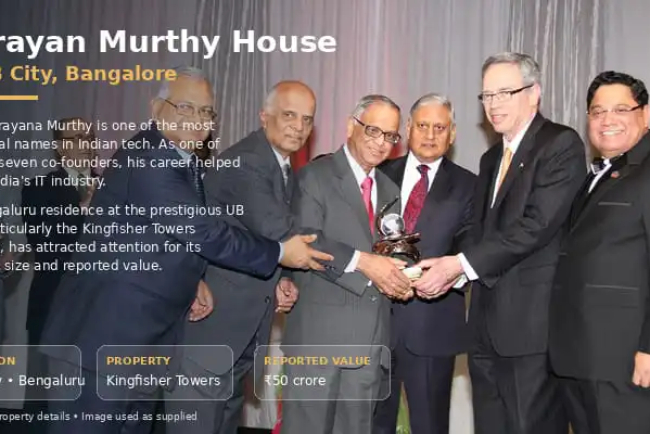 Narayan Murthy House In UB City Bangalore & Net Worth