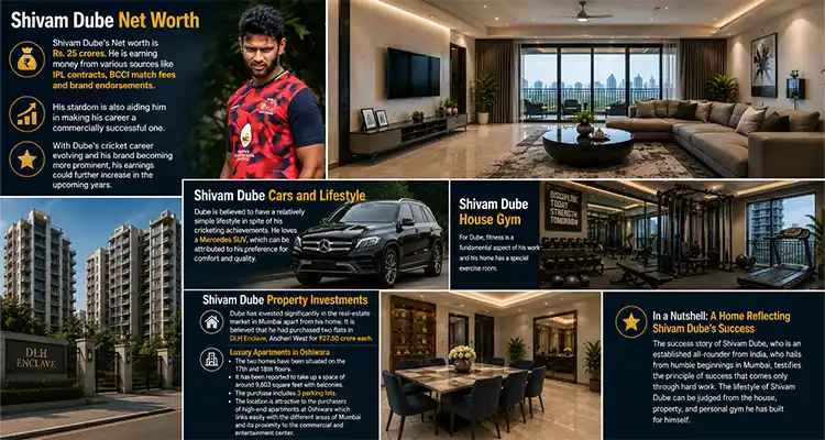 Inside Shivam Dube House Photos Net Worth
