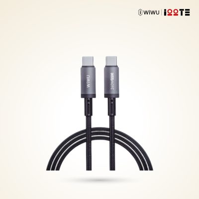 WiWU Wi-C058 1M Aluminum alloy Nylon braided TITAN LINK Series Charging Cable with 240W USB-C to C