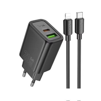 Hoco N61 Gentle PD20W+ǪC3.0 charger set(C to C)(EU)