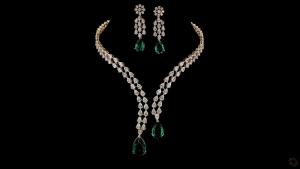emerald-double-line-luxury-necklace-earring-set-1