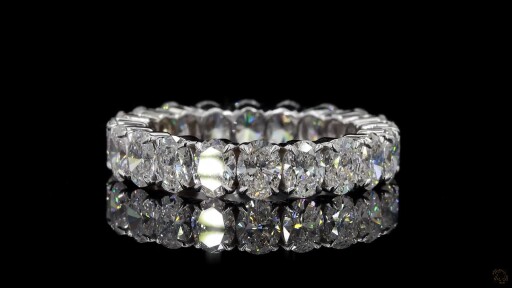 Ring in White Gold for Eternity Band Thumbnail