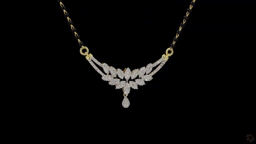 Vanya Leaf Diamond Mangalsutra Thumbnail