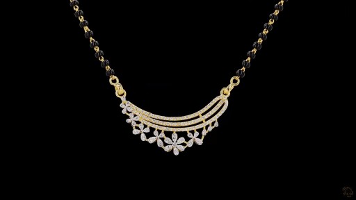 Saanjh Floral Diamond Mangalsutra Thumbnail