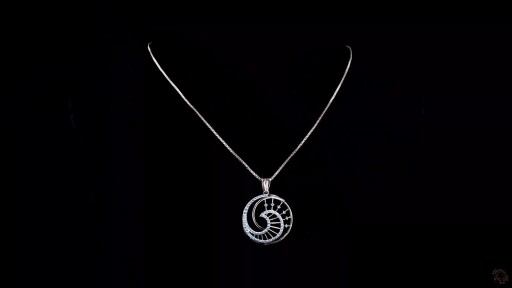 Celestial Moonlight Diamond Pendant Preview