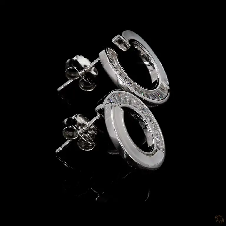 baguette-diamond-circle-earrings-in-white-gold-finish-p-p-zm-64313