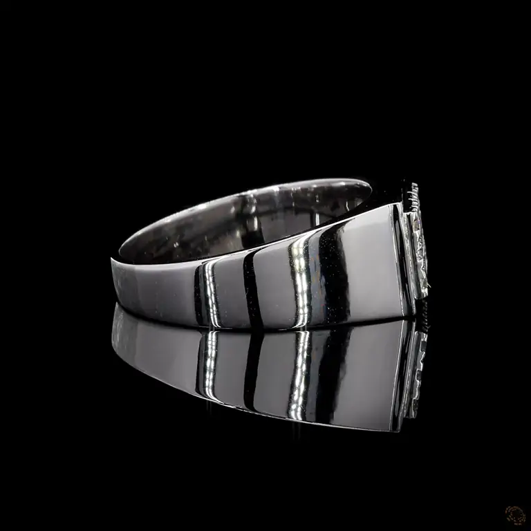 mens-rectangular-diamond-cluster-ring-in-white-gold-finish-preview