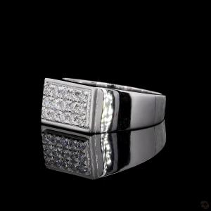 mens-rectangular-diamond-cluster-ring-in-white-gold-finish-3