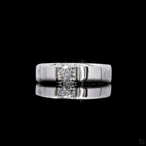 Noble Men’s Solitaire Diamond Band Thumbnail