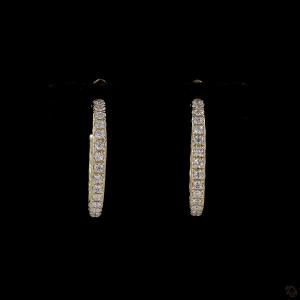 diamond-accented-hoop-earrings-in-yellow-gold-finish-0