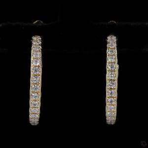 diamond-accented-hoop-earrings-in-yellow-gold-finish-2