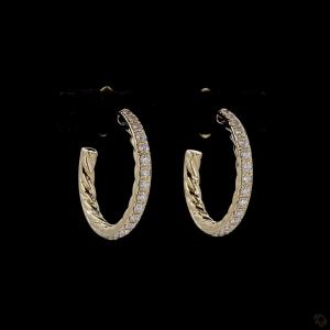 diamond-accented-hoop-earrings-in-yellow-gold-finish-3