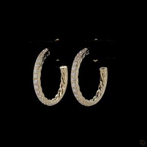 diamond-accented-hoop-earrings-in-yellow-gold-finish-4