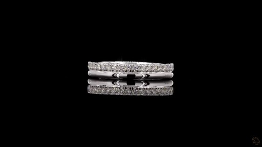 Mirelle Petite Diamond Half Eternity Band Thumbnail