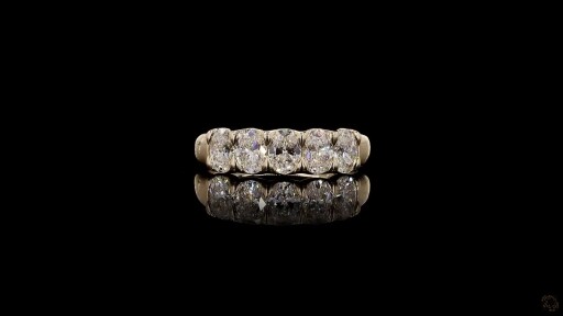 Celestia Oval Diamond Eternity Band Thumbnail