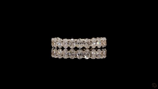 Aurette Petite Oval Diamond Eternity Band Thumbnail