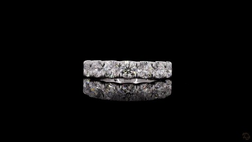 Eloria Round Diamond Half Eternity Band Thumbnail
