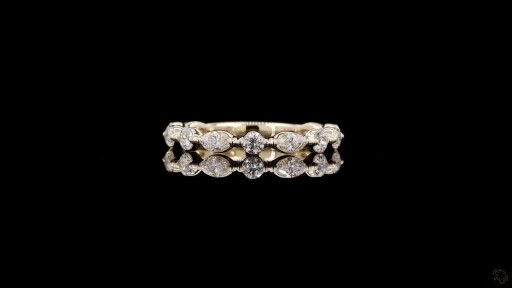 Arielle Marquise & Round Diamond Band Thumbnail