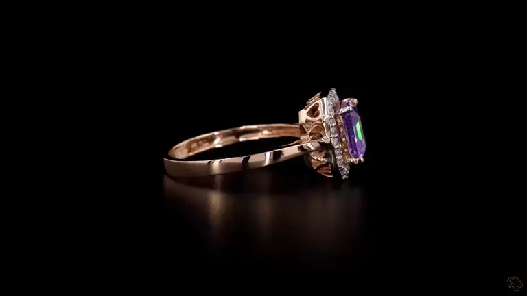 cushion-cut-purple-gemstone-accented-ring-in-rose-gold-finish-preview